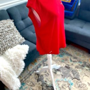 Red Nike summer shirt for women